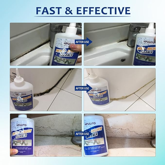 APULITO Household cleaner Gel for Bathroom Shower Kitchen Tile Sink Countertop 10 Fl Oz (Pack of 2)