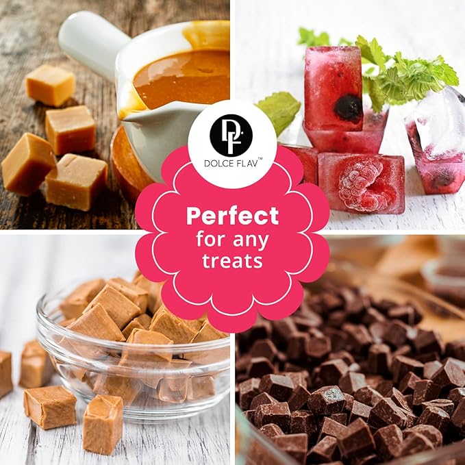 Silicone 6.5ml Cube Candy Molds for Chocolate, Gummy & Baking | 234 Cavities Confectionery Molds | Food-Grade, BPA-Free Silicone for Homemade Treats & Desserts | Dolce Flav