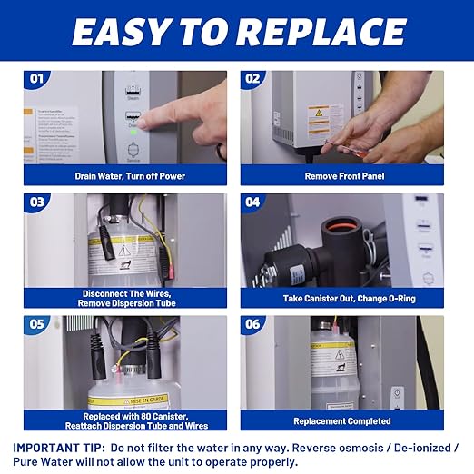 Upgrade 80 Canister Substitute for Aprilaire 80 Replacement Canister, 80 Steam Canister for Aprilaire 800 Replacement Canister OEM, Canister Part No. 80 for Aprilaire 800 801 865 866 Humidifier 1 Pack