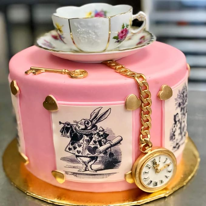 Vintage Key Cake Decorating Fondant Molds (2 Pcs), Keyhole Silicone Molds, Baroque Clay Molds for Cupcake Toppers, Chocolate, Candy, Marzipan, Polymer, Clay, Resin, Soap