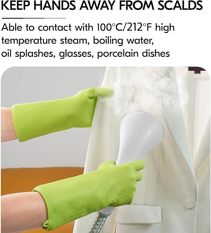 Vgo... Food Handling Gloves,Food Grade TPE,5X Durable for Meat Packing,Commercial Kitchens,Baking(TP1117)