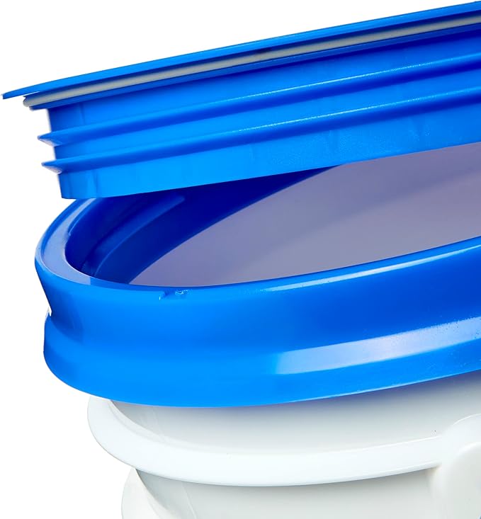 Gamma Seal Lids for 3.5, 5, 6 and 7 Gallon Buckets – Combo of 6 colors – Food Grade BPA Free Reusable Lids, Made in USA