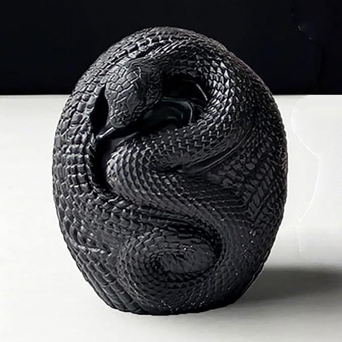 Snake Pillar Molds Animal Resin Mold - Resin Casting Silicone Molds for Home Decor & Candle Making Wave Spiral Mold