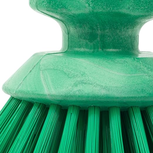 SPARTA 42395EC09 Plastic Scrubber Brush, Round Brush, Dish Scrub Brush With Color Coded For Cleaning, Kitchen, Bathroom, Bathtub, Dishes, Sink, 5 X 5 X 4 Inches, Green