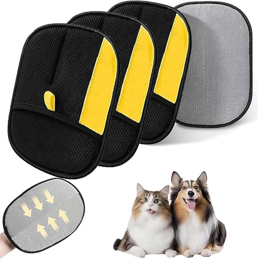 Pet Hair Removal Glove Reusable Electrostatic Gloves Pet Hair Remover for Cats Dogs Carpet Couch 2025 New Grooming Glove Tool（3PCS）