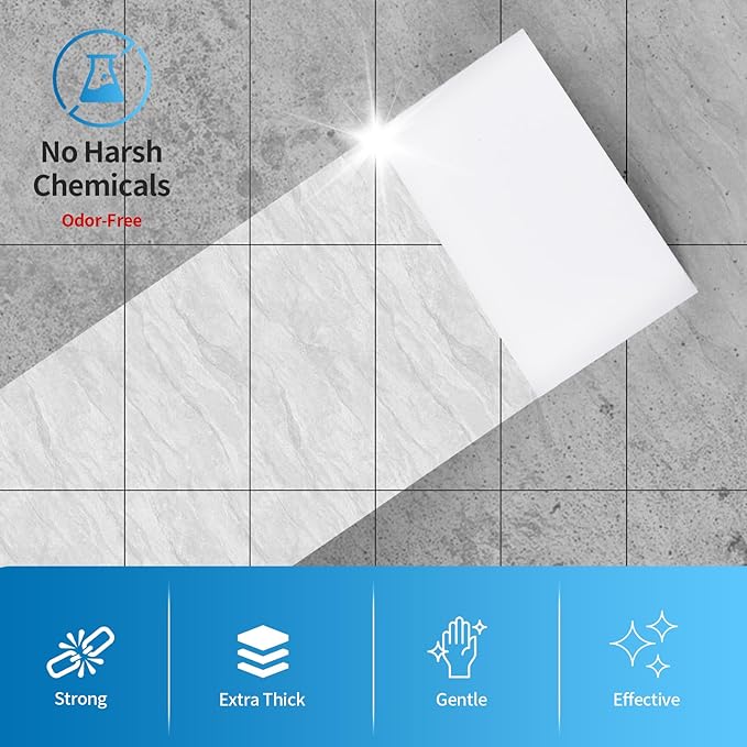 Magic Cleaning Eraser Sponges, 50 Pack Melamine Foam Pads, Multi-Purpose Household Kitchen Bathroom Wall Floor Cleaner (50 PCS)