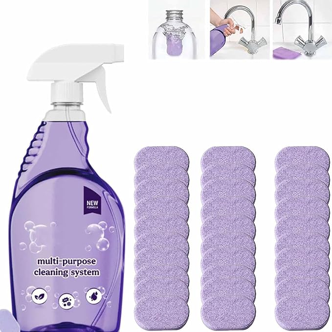 Drclean Spray Oven Cleaner,Dr Clean Spray Cleaner for Ovens,All-Purpose Cleaners,Multi-Surface Cleaners with Concentrated Cleaning Tablets,Nuroclean Sprays,Cleaning Sprays for Kitchen,Bathroom(30pcs)