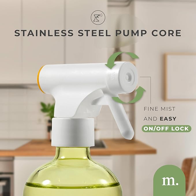 MaisoNovo Kitchen Spray Bottle - 16.9 fl oz Yellow x 2 with 16 Labels