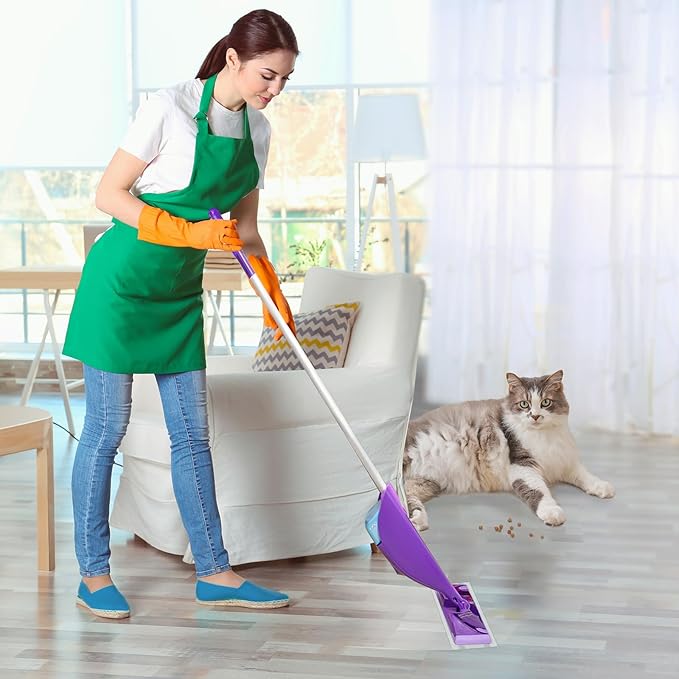 80 Pack Disposable Mop Pad Refills for Swiffer Wet Jet Spray Mop，Dry&Wet Mopping Pad Compatible with Swiffer Wet Jet and Any Model of Velcro Mop，Multi Surface WetJet Pad for Floor Cleaning