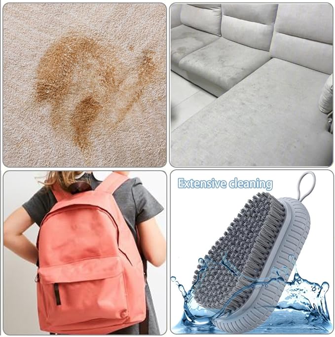 Cleaning Scrub Brush for Laundry Carpet - Carpet Cleaning Brush, Laundry Brush for Stains on Clothes, Scrub Brushes for Cleaning, Laundry Scrub Brushes for Clean Carpet,Clothes,Shoes,Tile etc. 2 Pack