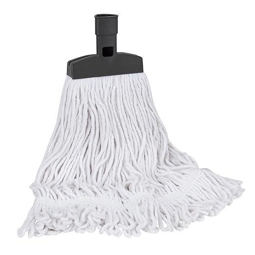 SWOPT Cotton Mop Head — Cleaning Head Interchangeable with All SWOPT Cleaning Products for More Efficient Cleaning and Storage — Great to Use on Wood, Laminate or Tile Floors, Machine Washable