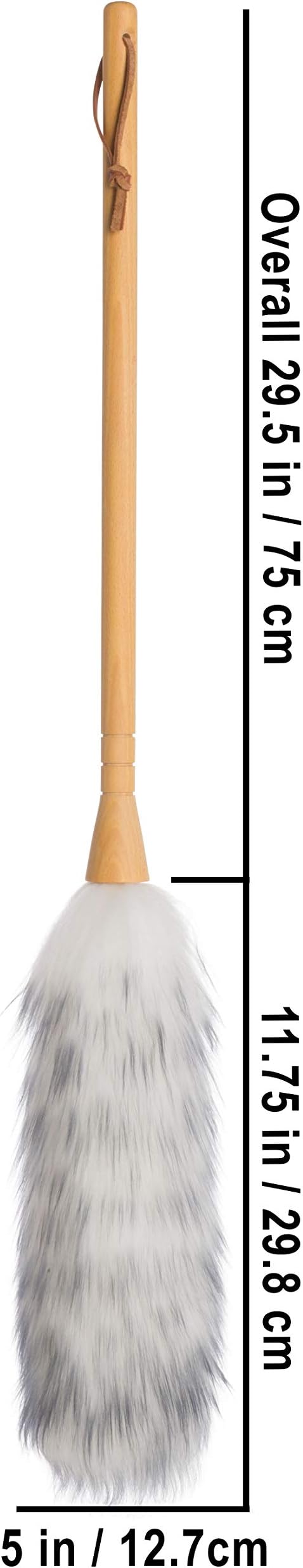 REDECKER Lambswool Duster, Natural Magnet for Dust and Fine Particles, Cleans Without Scratching, 29-1/2 inches - Lambs Wool Dusters for Cleaning - Lambs Wool Duster, Made in Belgium Reusable Duster