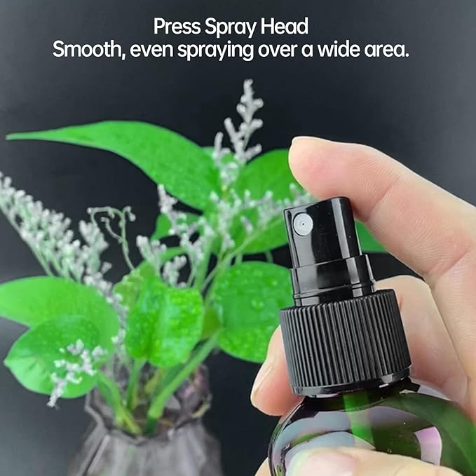 Spray Bottles Small,Plastic Spray Bottles,Squirt Bottle,3.1oz+5.4oz+6.8oz Water Spray Bottle for Plants, Pet, Hair, Essential Oils, Cleaning Solutions(3 Pack)