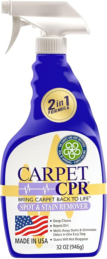 Carpet CPR Spot & Stain Remover Spray – Heavy Duty Carpet Cleaner for Pet Messes, Coffee & Tough Stains