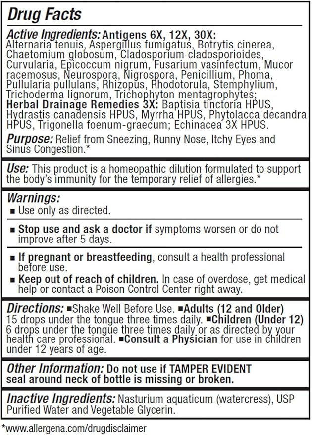 PROGENA - Allergena Mold Mix (1 FL Ounce)