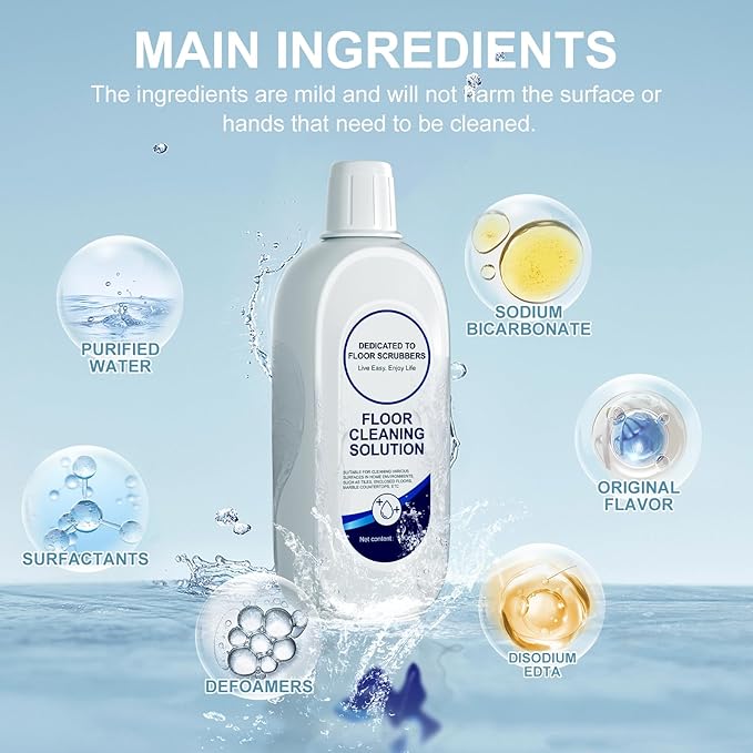 4pcs Floor Cleaning Solution Compatible With Tineco Cleaning Solution, Deep Clean For Floors, Child And Pet Friendly, Dissolve Grease And Stubborn Dirt, Suitable with Tineco All Vacuum Mops