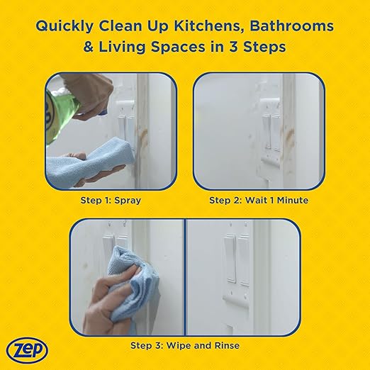 Zep ZUALL32CT All-Purpose Cleaner/Degreaser, Green, Pack of 12