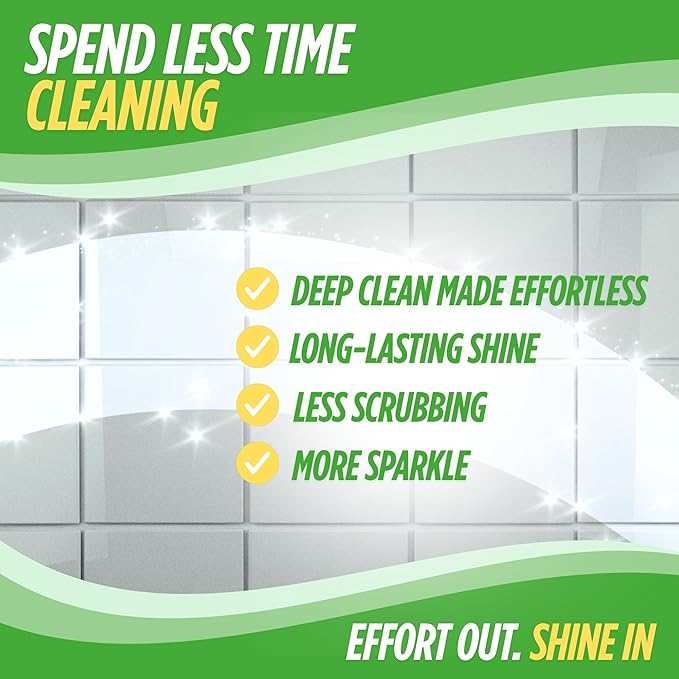 Oh Yuk Tub and Tile Cleaner – Combo Pack with Spray and Concentrate Refill | Cleans Tubs, Tiles, and Shower Walls | 4X Long-Lasting Value | Biodegradable, Vegan, Cruelty-Free | Made in USA