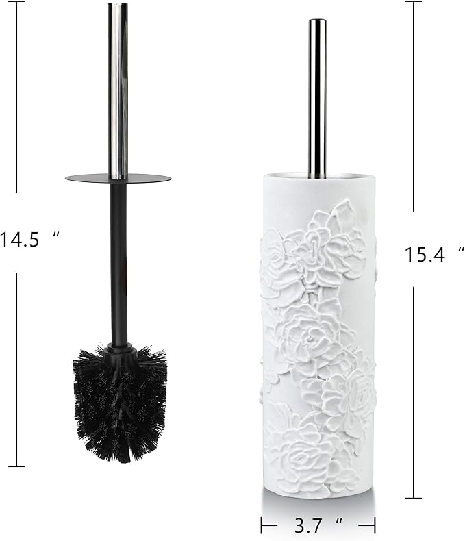 Toilet Brush and Holder Set for Bathroom, Stylish and Durable Cleaning Tool with Modern Design, Compact for Efficient Cleaning