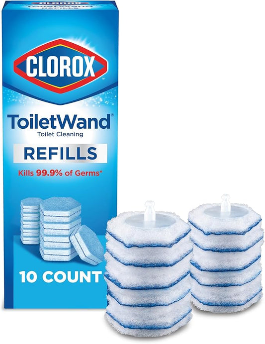 Clorox ToiletWand Toilet Cleaner Refills, Toilet brush, Original, 10 Count