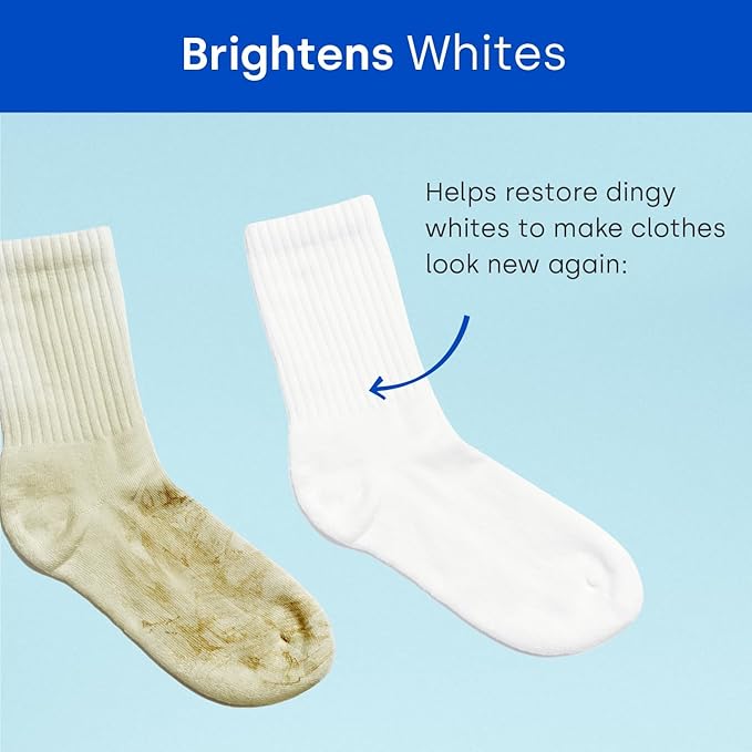 Dropps Oxi Booster Pods, Unscented (120 Pods) - Chlorine-Free Bleach Alternative Biobased Laundry Whitener & Stain Remover for Extra Tough Stains - Fragrance-Free & Hypoallergenic for Sensitive Skin