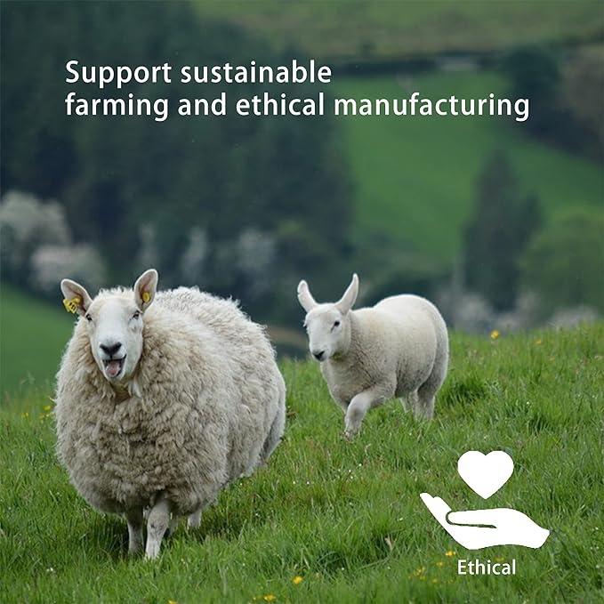 Pack of 6 Wool Dryer Balls, Muulaii Reusable Fabric Softener, Extra Large, Black Penguin