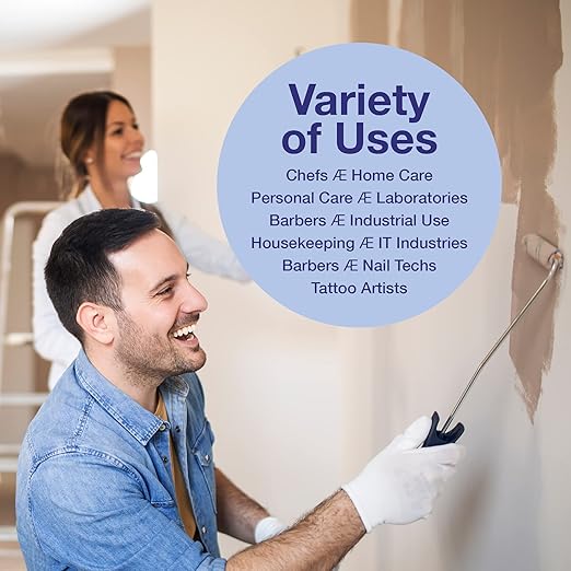 MedRose Medium Latex Gloves - 1000 Count Rubber Gloves - Disposable Gloves Powder Free, Waterproof, White