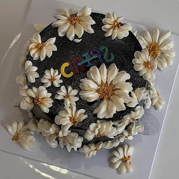 5 Pcs Flower Silicone Molds, Daisy Chocolate Fondant Mold, for Cupcake Toppers, Wedding Cake Decorations, Cookie Candy Dough Flower Paste Resin Ornaments Desktop Decoration Clay Modeling