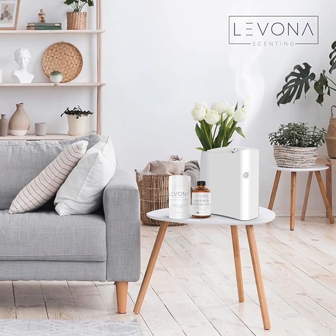 Levona Scent Essential Oil - Fresh Aroma for Home, Office, Hotel & Spa, Perfect in Humidifiers and Diffusers, Luxury Fragrance, with Lemon & Aqua Marine Notes - 500ml/ 17 fl oz, Sapphire Moonlight
