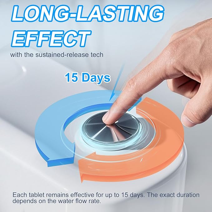 KIISIISO Toilet Bowl Cleaners 26 PACK, Automatic Toilet Bowl Cleaner Tablets for Deodorizing & Descaling, Long-Lasting Cleaning Tablets for Toilet Tank Against Tough Stains