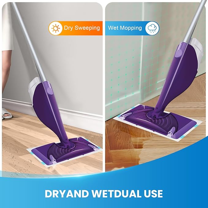 36-Pack Disposable Mop Pad Refills for Swiffer Wet Jet Spray Mop - Wet Jet Pads for All Floor Types - 5 Layers Thickened Durable and Super Absorbent