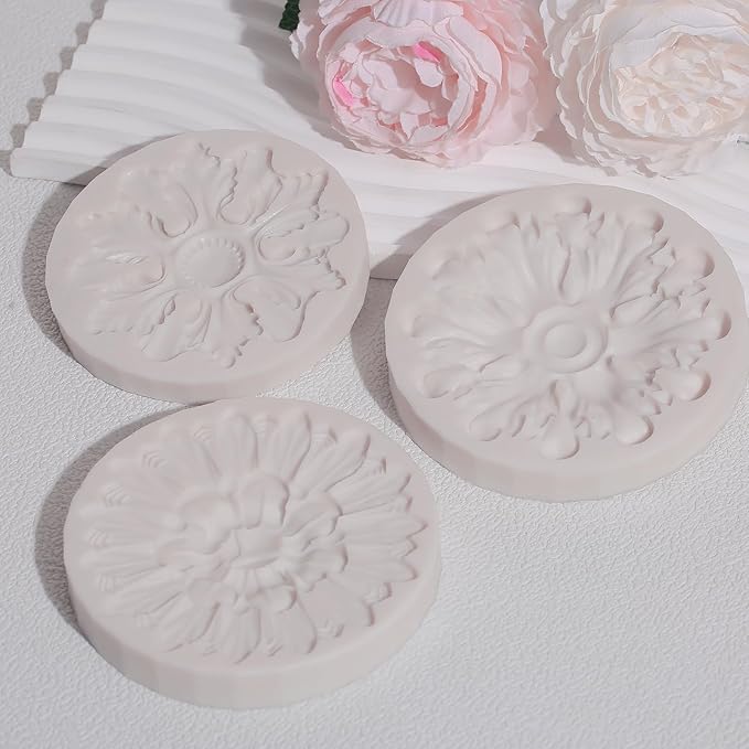 1 Pcs Baroque Fondant Chocolate Molds, European Relief Silicone Molds for Cake Decoration, Perfect for Making Candies, Cookies, UV Resin, Clay Projects, Plaster Crafts, Reusable