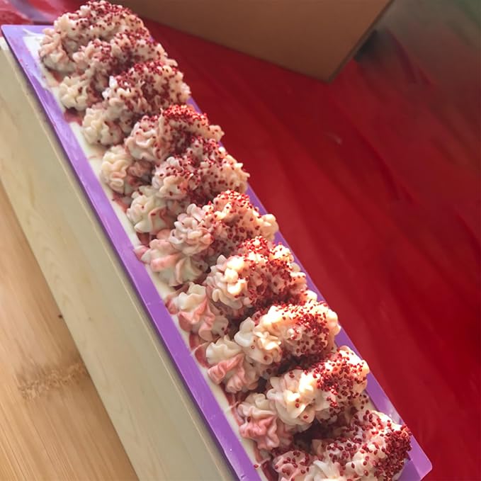 ZOENHOU 2 PCS 42oz Purple Soap Molds with 2 Lids, Flexible Rectangular Silicone Soap Making Molds Kit with Wood Box, DIY Tool Set for Soap Making Supplies…