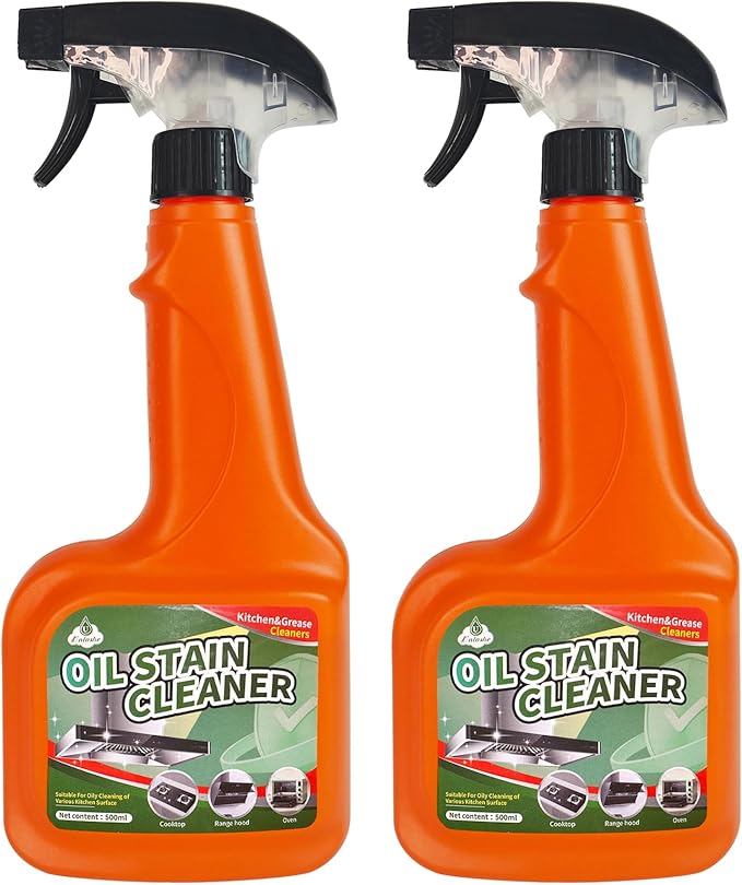 All-Purpose Oil Stain Cleaner, Degreaser Kitchen Foam Cleaner Spray, Degreaser Cleaner Heavy Duty, Kitchen Cleaning Supplies, Household Essentials (2 PCS)