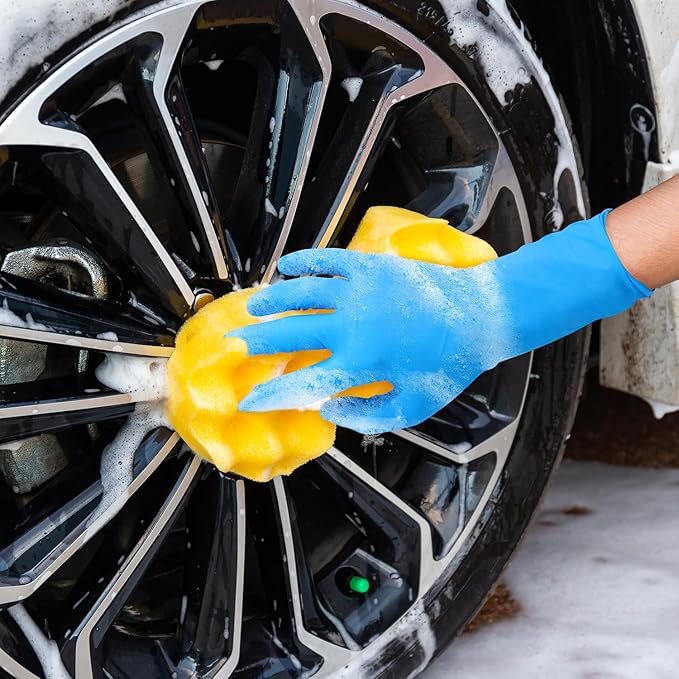 Schneider Nitrile Exam Gloves, Extended 12 Inches Cuff, Medium, 4 mil, 1000-ct Box, Gloves Disposable Latex Free, Powder Free for Medical, Food Prep, Cleaning, Cooking, Blue