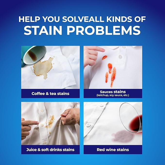 Stain Removal Pen (3 Pack) - 27ml (0.91 fl.oz) Each, Instant Fabric Stain Remover for Clothes, Portable Stain Eraser for Coffee, Wine, Grease, Makeup, On-The-Go Travel Size