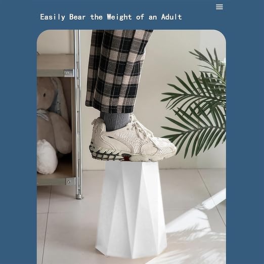 Small Bathroom Trash Can 2 Pack Garbage Can 1.8 Gallon Waste Basket for Dorms Toilets Bedrooms Offices, White