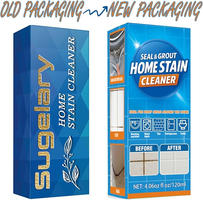 Sugelary Mold Stain Cleaner Gel, 5 fl oz Multi Home Stain Cleaning Gel for Washing Machine Seals, Fridge Gaskets, Tile Grout, Sink and Bathroom Use