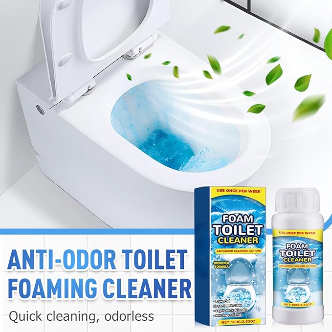 Foam Toilet Cleaner, 2025 New Toilet Bowl Cleaner, Advanced Bathroom Cleaner for Home, Non-Toxic Toilets Cleaning Powder with Families (1)