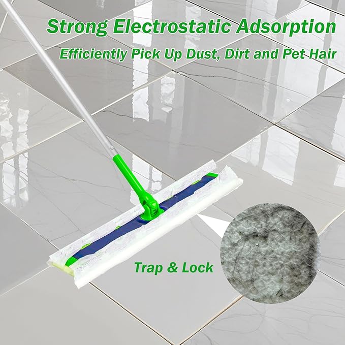 XL Dry Sweeping Cloth Refills for Swiffer Sweeper X-Large Mop, XL Disposable Dry Pads Refills, Pet Hair Dust Heavy Duty Dry Floor Cloth Refills for Floor Sweeping and Cleaning, 60 Count