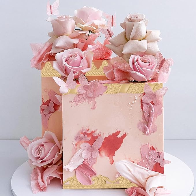 Art Molds for Cake Decoration, Baroque Scroll Silicone Fondant Molds, Floral Relief Border Chocolate Baking Molds for Resin Plaster Air Dry Clay(3-Cavity)