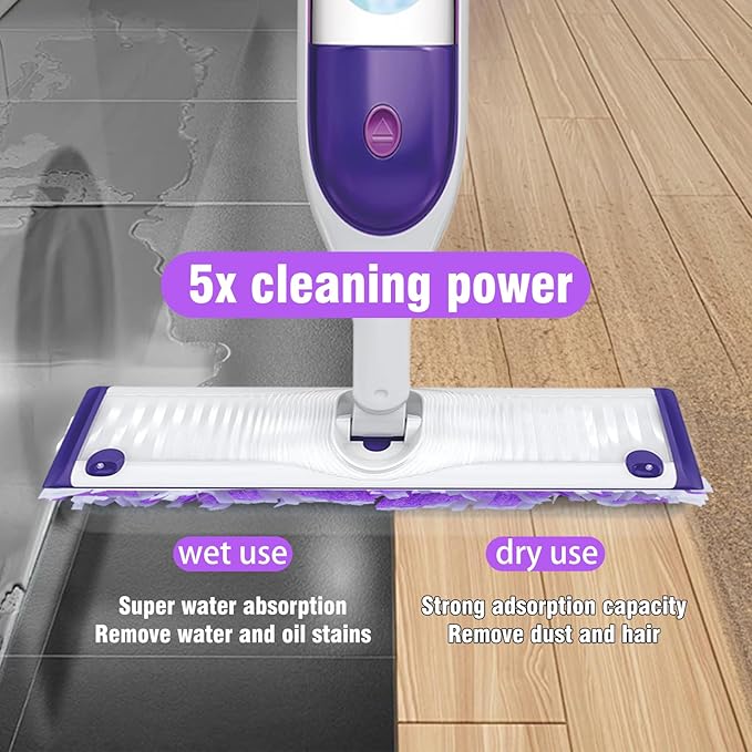 50 Count ‌Disposable Heavy-Duty Power Mop Pads Refills for Swiffer Power Mop,Replacement Floor Cleaning Refills, Non-Washable & Unscented, Compatible with Swiffer PowerMop (Quick-Absorb, No Residue)