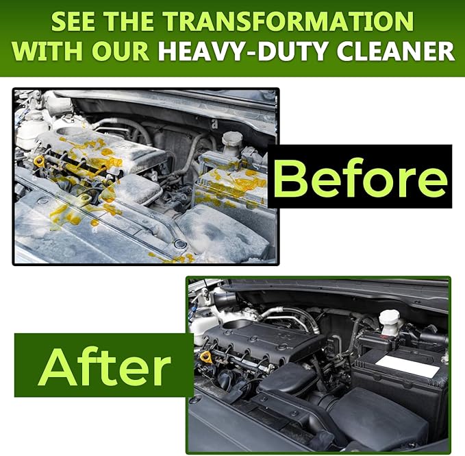 EcoFast 500 Heavy-Duty Degreaser Cleaner — Non-Toxic, Biodegradable Grease Stain Dissolver — All Purpose Degreaser Concentrate for Kitchen, Automotive, Floor, Wood, Fabric, Driveway, Grill — 55 Gallon