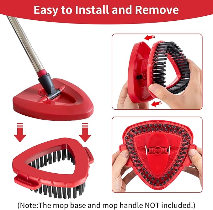 Spin Mop Replace Head Base Scrub Brush Head Replacement for O Ceda RinseClean 2 Tank System (2 Pack)