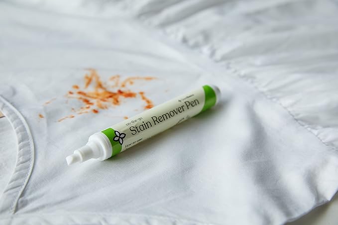 Good Basics All-Natural Stain Remover Pen for Clothing and Fabric - Eco-friendly, Probiotic Formula, Non-Toxic Scrubbing Stick for Baby & Kids Messes, Travel, Work (10 ml, Box of 30)
