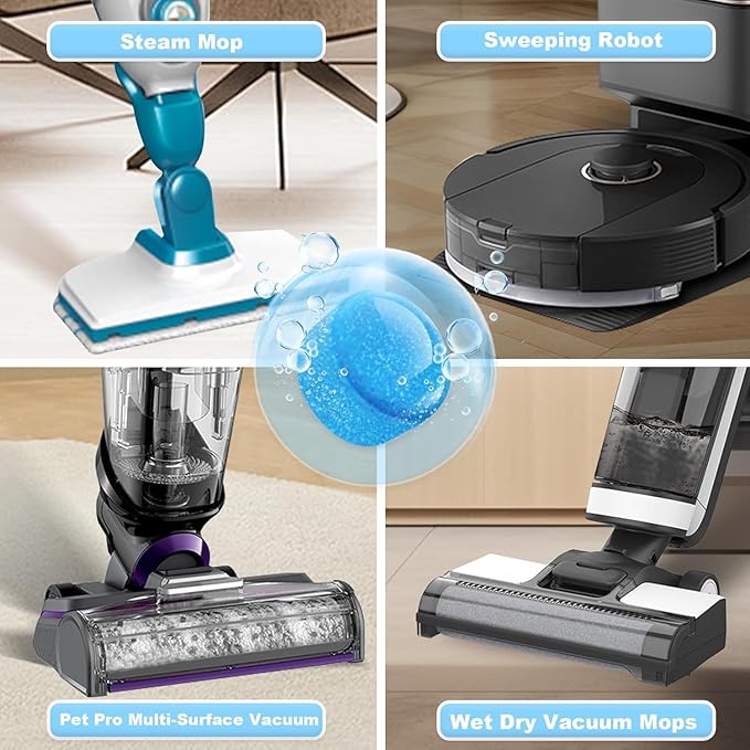 YGY Floor cleaner, Deodorizes and Deep Cleans for Multiple Hard Floors, Lavender Scent, Compitable with Tineco Vacuum Mop, Cleaning Solution-36 Tablets