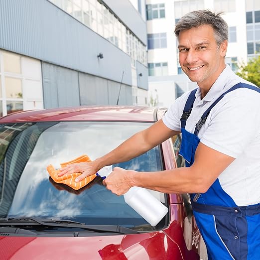 Sabary 18 Pack Spray Bottles in Bulk,16 oz Plastic Empty Clear Spray Bottles for Cleaning Solution Leak Proof Refillable with Label Funnels and Adjustable Nozzle for Home Gardening Commercial