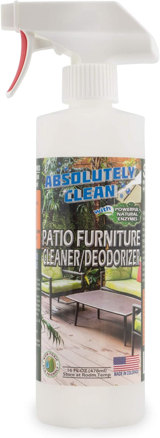 Amazing Patio Furniture Cleaner - Natural Enzymes Easily Remove Dirt, Bird Droppings, Food Stains and More from Your Outdoor and Patio Furniture - USA Made