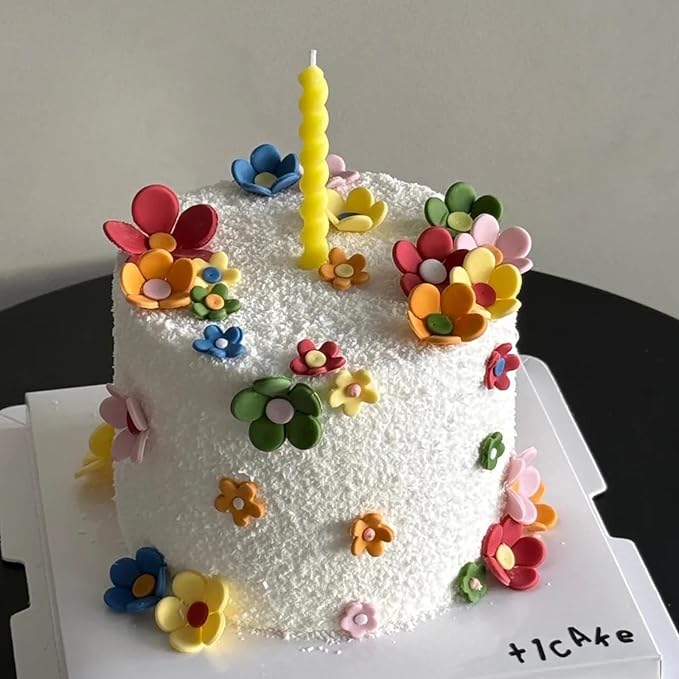 5 Pcs Flower Silicone Molds, Daisy Chocolate Fondant Mold, for Cupcake Toppers, Wedding Cake Decorations, Cookie Candy Dough Flower Paste Resin Ornaments Desktop Decoration Clay Modeling