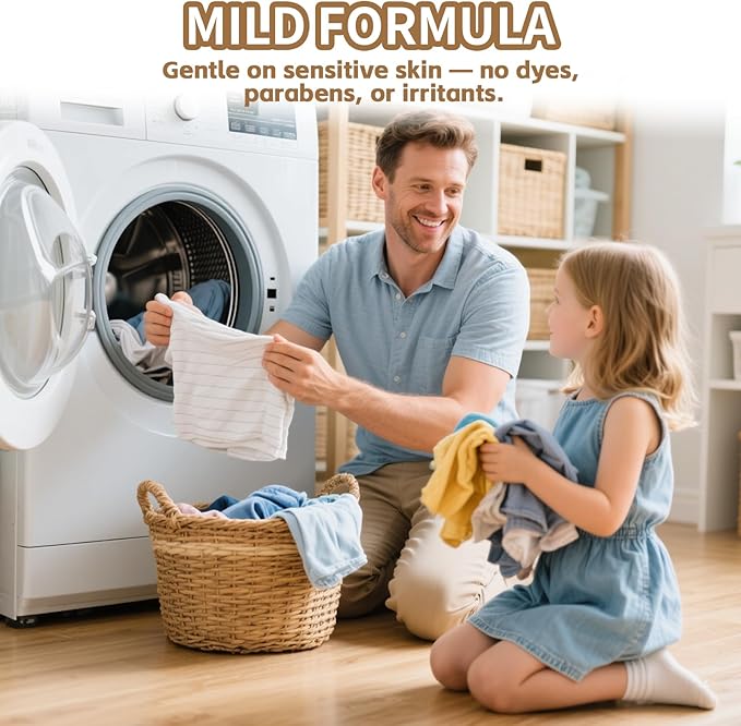 Laundry Detergent Sheets - 240 Loads Boys Santal Laundry Sheets for Dorm,College,Home,Hotel,Apartment,Camping,Cruise,Road Trip,Beach Vacation,Backpack,Small Space, Family School Travel Essentials